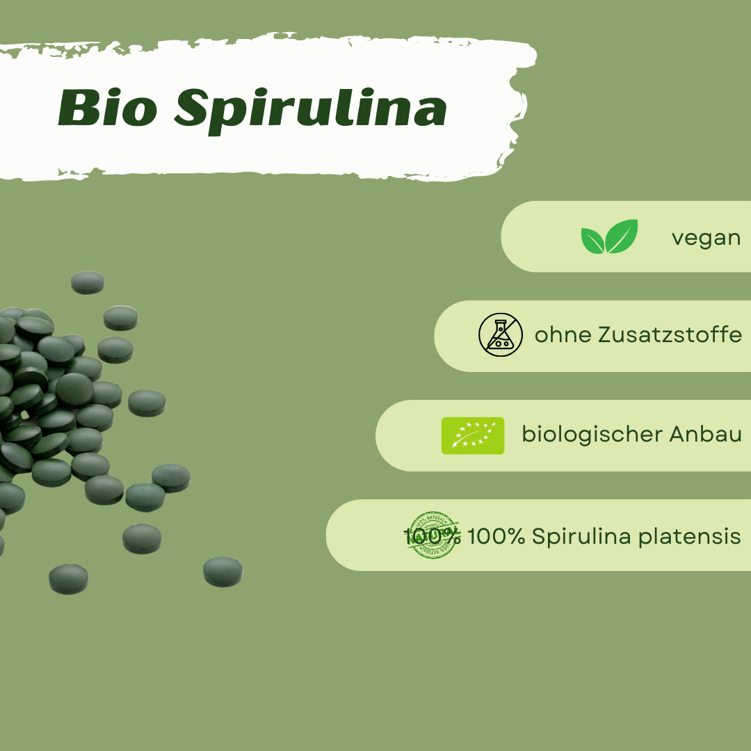 Bio Spirulina Tabletten - vegan - Vemeas