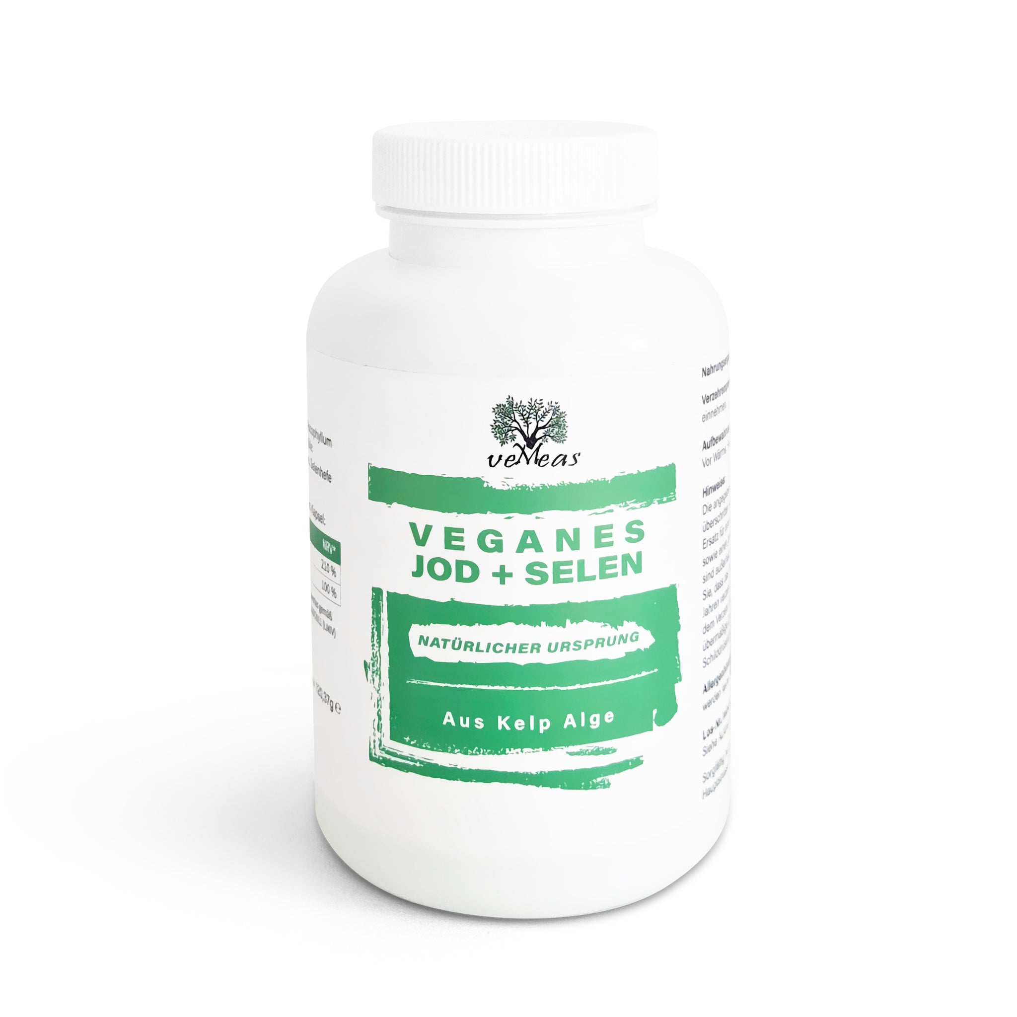 Jod (aus Kelp Alge) + Selen vegan - Vemeas