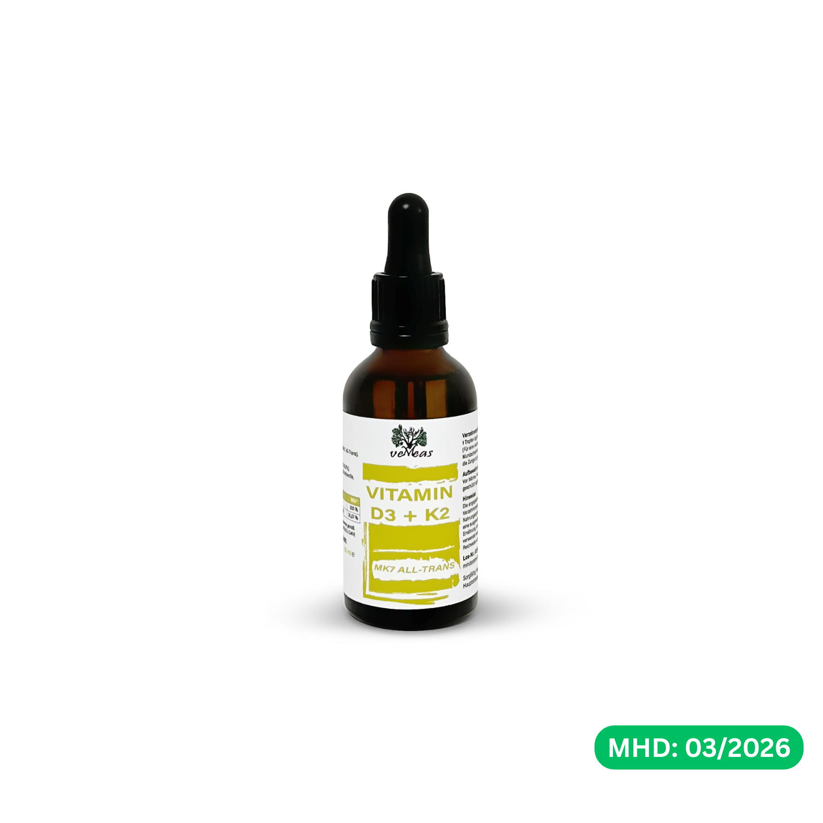 Vitamin D3 + K2 Tropfen - vegetarisch