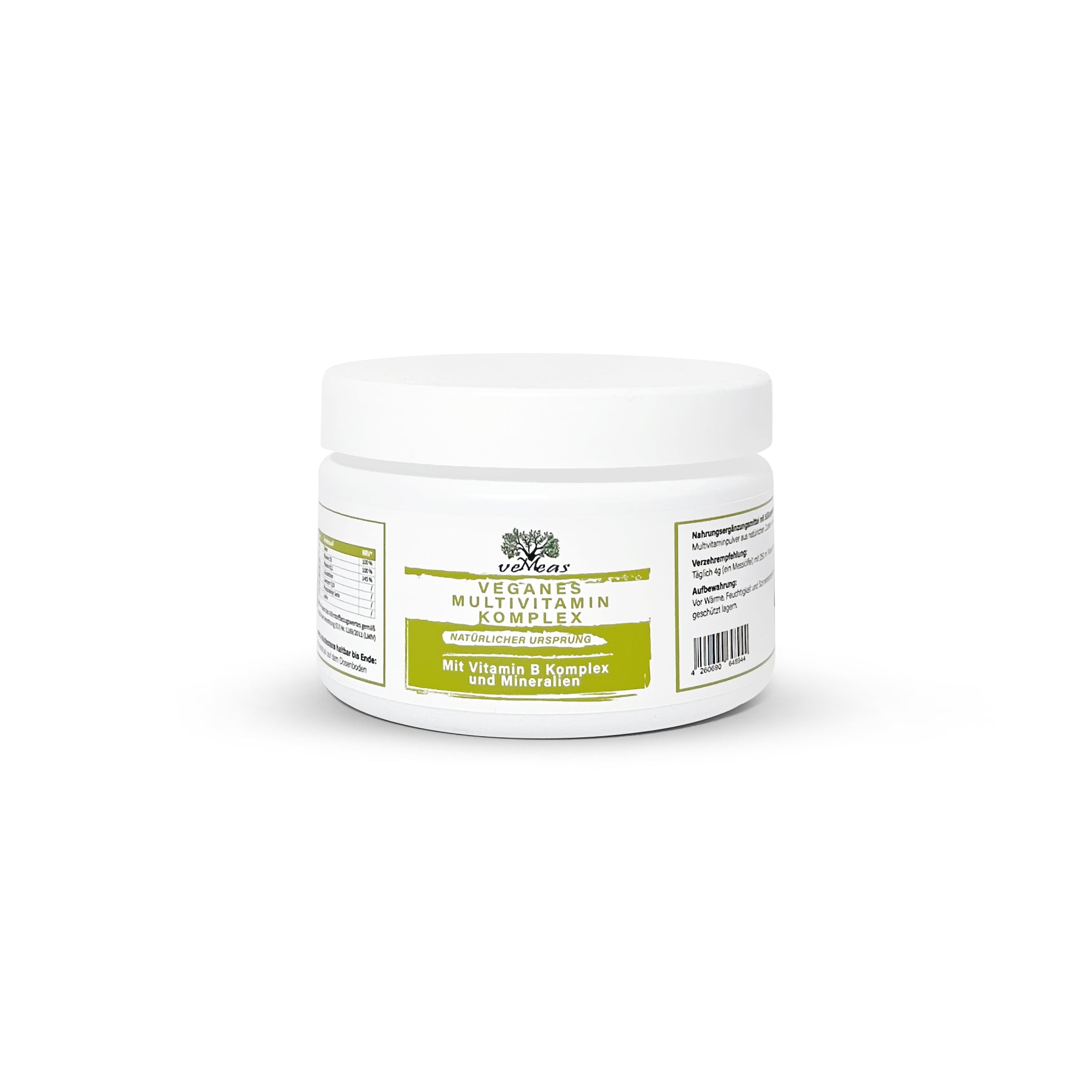Multivitamin-Komplex mit Vitamin B Komplex und Mineralien - vegan und pflanzlich - Vemeas