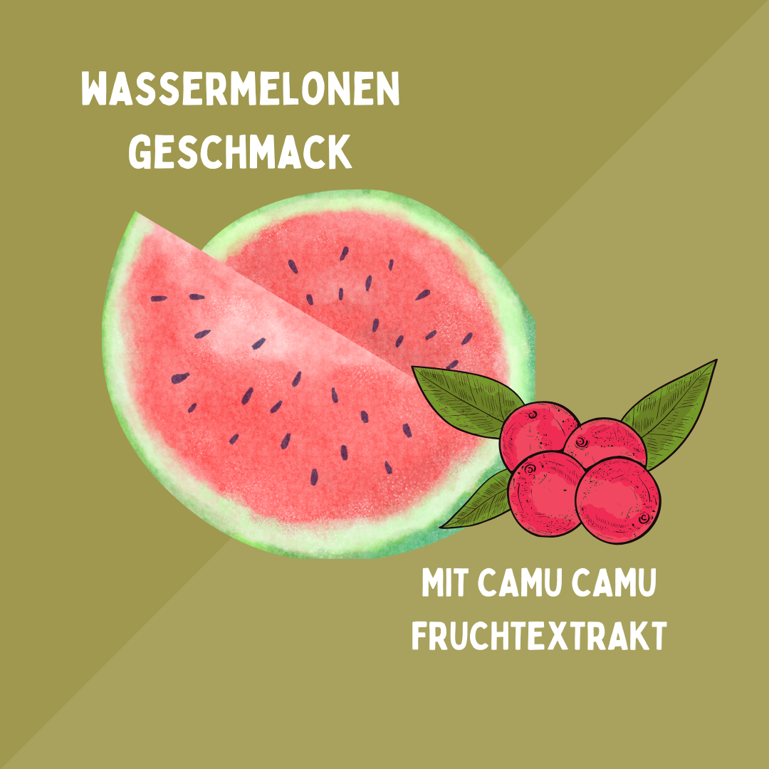 Basen Pulver - Geschmack: Wassermelone / mit Vitamin C, Magnesium und Calcium - Vemeas