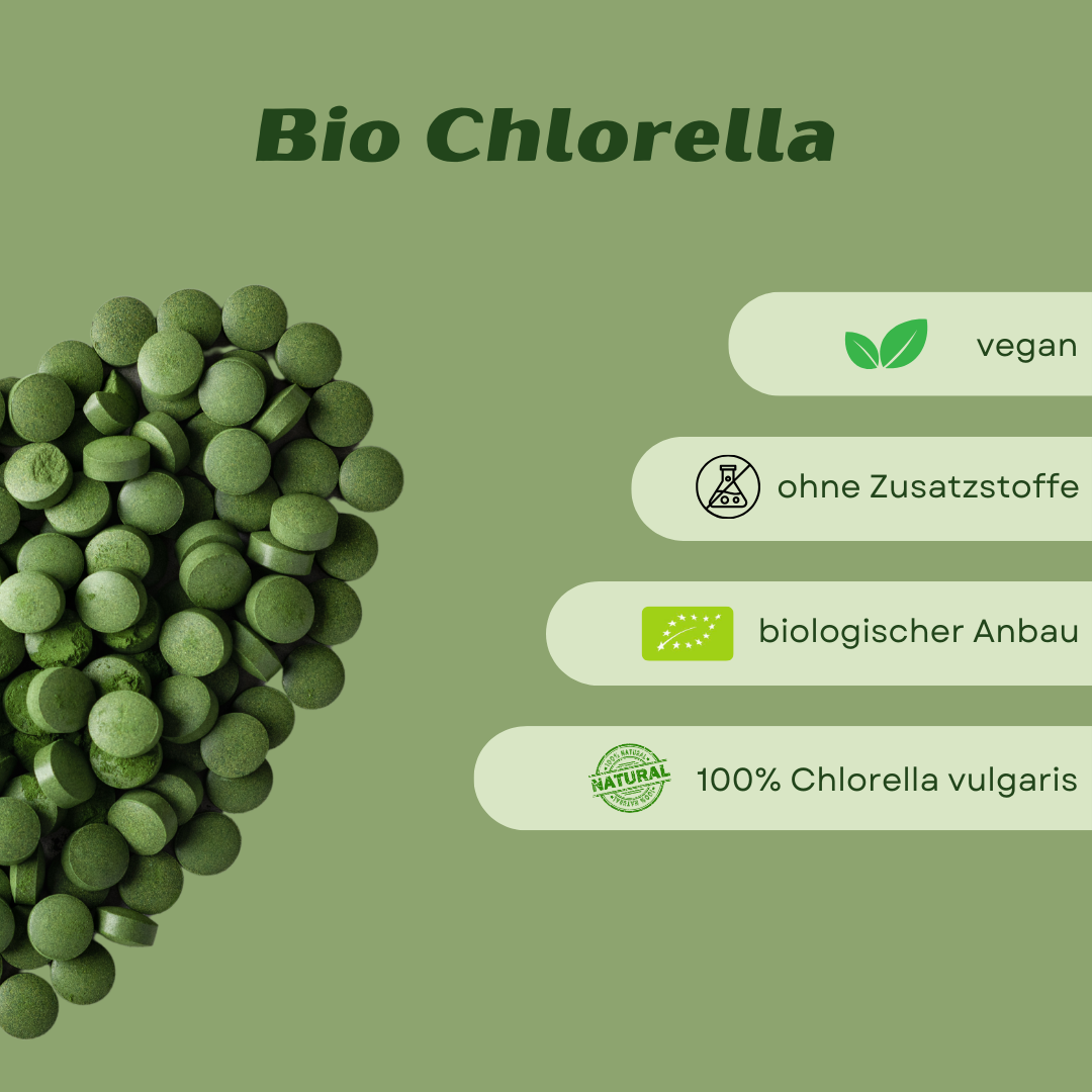 Bio Chlorella Tabletten - vegan - Vemeas