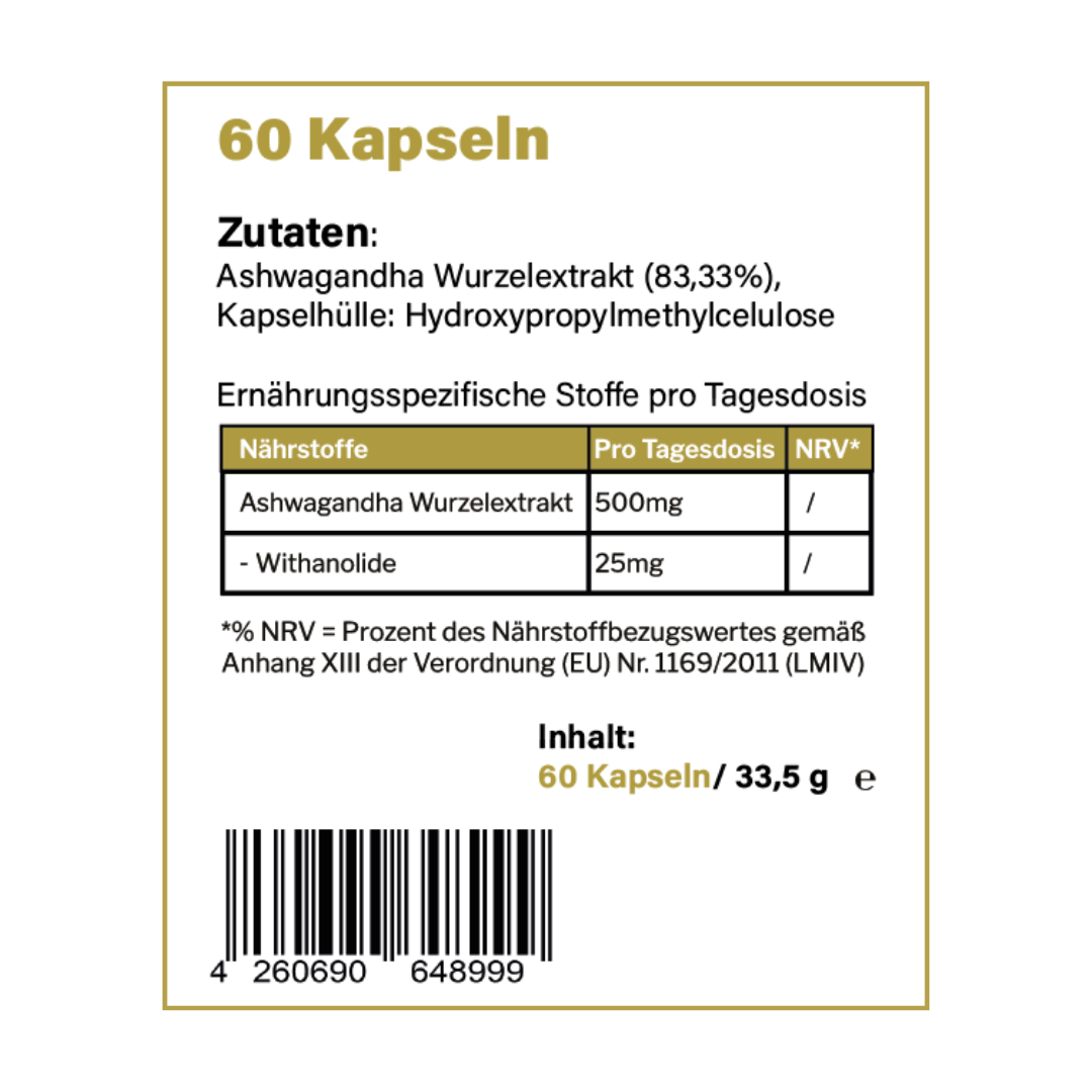 Bio Ashwaghanda Kapseln - Vemeas